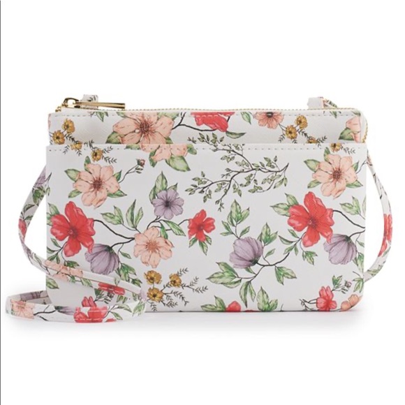 Apt. 9 Blocking Double Entry Crossbody Wallet - Picture 1 of 6